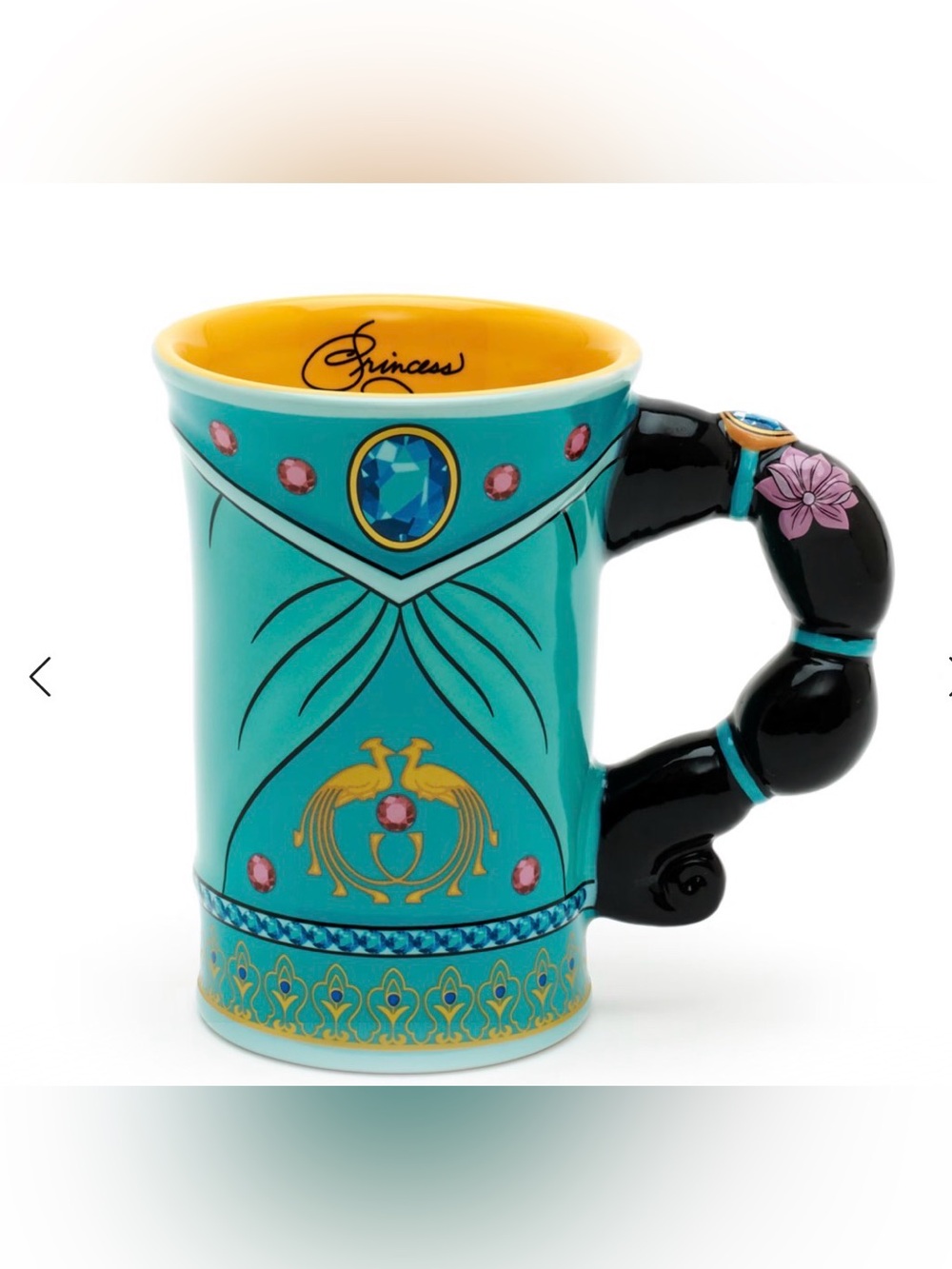 Walt Disney World Princess Jasmine Sculpted Mug rare